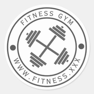 Gym Logo Typografie Aufkleber