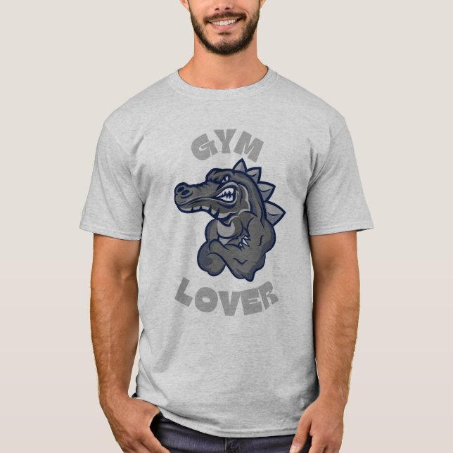 Gym Lover Alligator T-Shirt (Vorderseite)