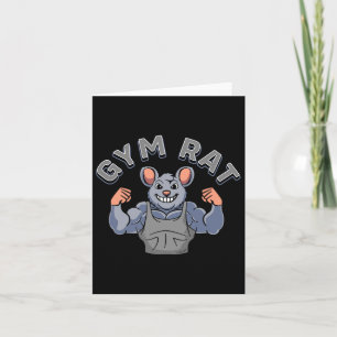 Gym Lover Bodybuilding Workout Funny Gym Rat Karte