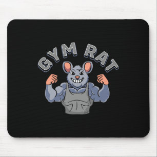 Gym Lover Bodybuilding Workout Funny Gym Rat Mousepad