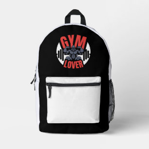 Gym Lover Gorilla Bedruckter Rucksack