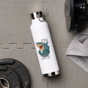 Gym Lover Hai Wasserflasche - Lustiger Muskel Hai Trinkflasche
