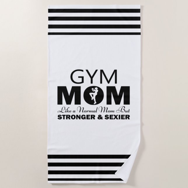 Gym Mama Strandtuch (Vorderseite)