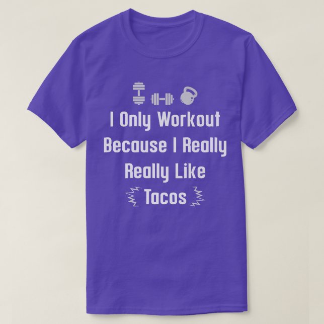 Gym & Meican Food Taco Lover Witz für Männer Wi T-Shirt (Design vorne)