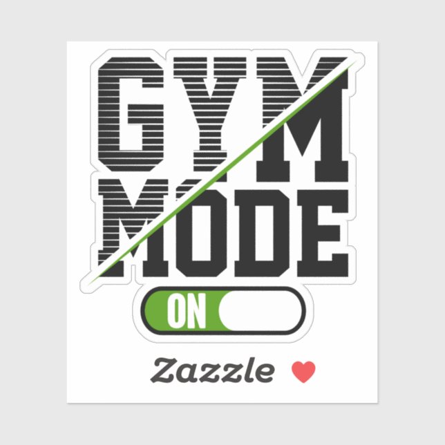 GYM-Modus bei Training GYM Workout Aufkleber (Blatt)