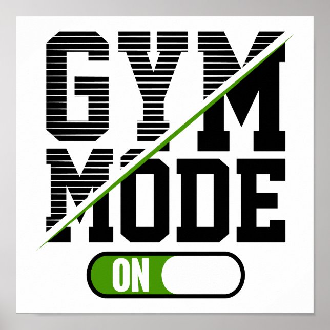 GYM-Modus bei Training GYM Workout Poster (Vorne)