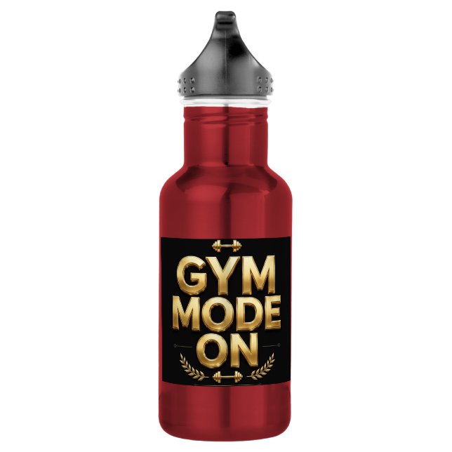 Gym-Modus Ein Gold Wasserflasche - Fitness Gym Fla (Rechts)