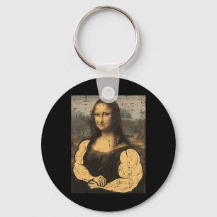 Gym Mona Lisa Muscle Fun Workout Fitness Schlüsselanhänger