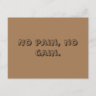 GYM Motivation Benutzerdefinierter Text Und Hellb Ankündigungspostkarte