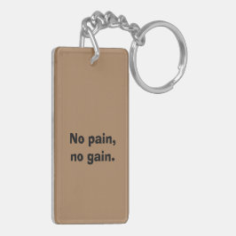 GYM-Motivation für maßgeschneiderten Text und hell Schlüsselanhänger