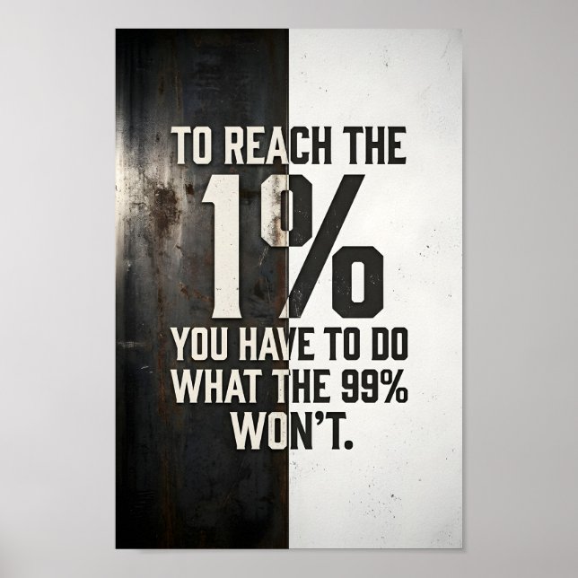 Gym-Motivations-Wandkunst Poster (Vorne)