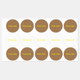 GYM-Motivationsziffern und hellbraun Etiketten