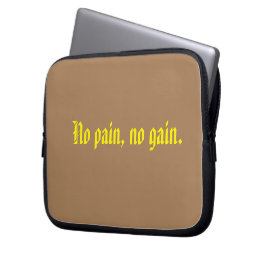 GYM-Motivationsziffern und hellbraun Laptopschutzhülle