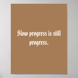 GYM-Motivationsziffern und hellbraun Poster