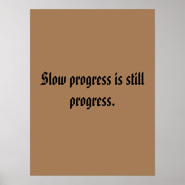 GYM-Motivationsziffern und hellbraun Poster (Vorne)