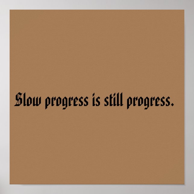 GYM-Motivationsziffern und hellbraun Poster (Vorne)