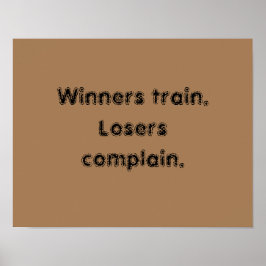 GYM-Motivationsziffern und hellbraunes Poster