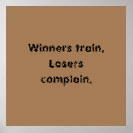 GYM-Motivationsziffern und hellbraunes Poster