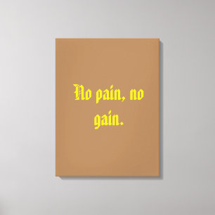 GYM Motivationszitate Und Hellbraun Leinwanddruck