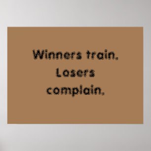 GYM Motivationszitate und hellbrauner Poster