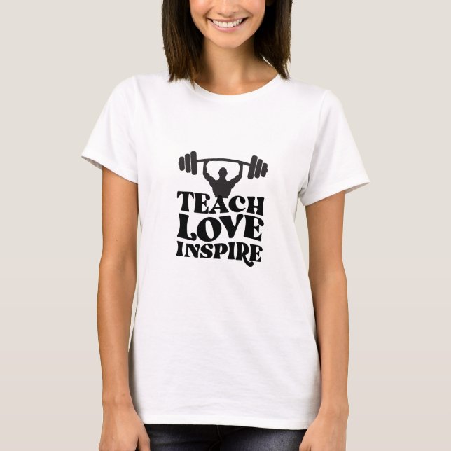 GYM-motivierend Design T-Shirt (Vorderseite)