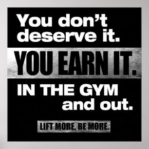 Gym Motivierend Poster