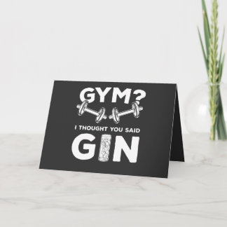 Gym oder Gin? Karte