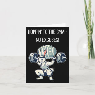 Gym Ostersonnige Fitness Osterhasen Karte
