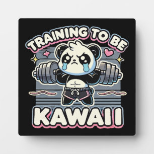Gym Panda Schulung zum Niedlichen Anime Workout in Fotoplatte