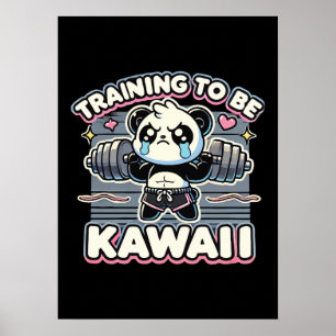Gym Panda Schulung zum Niedlichen Anime Workout in Poster