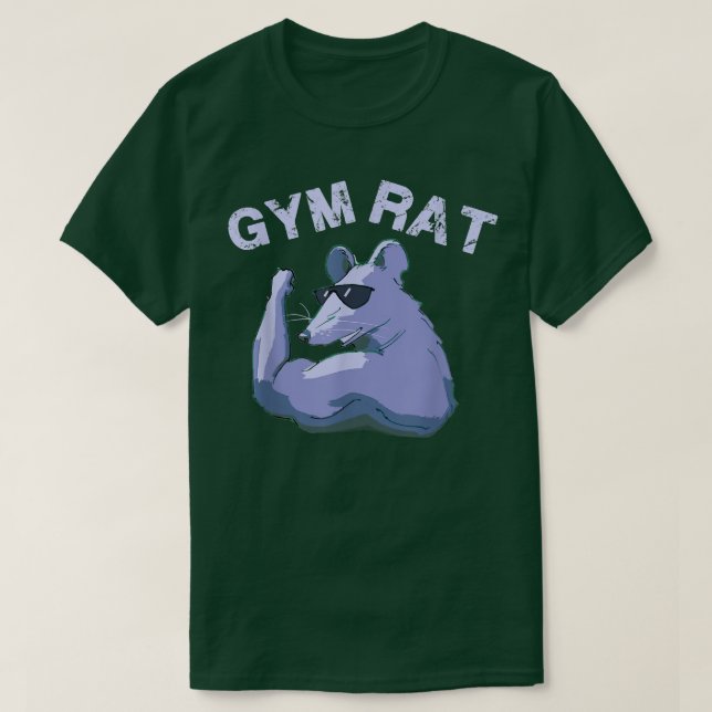 Gym-Rat-Ausarbeiten, Gewichtheben von Kreuzzug T-Shirt (Design vorne)