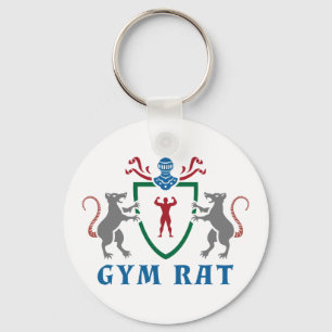 Gym Rat Blazon Schlüsselanhänger