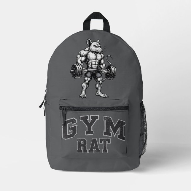 Gym Rat Deadlift - Lifting Humor - Bodybuilding Bedruckter Rucksack (Vorderseite)