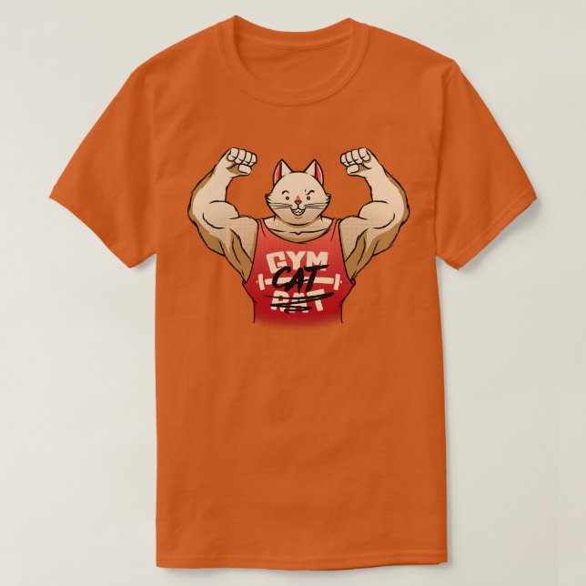 Gym Rat Gym Cat von Tobe Fonseca T-Shirt (Design vorne)