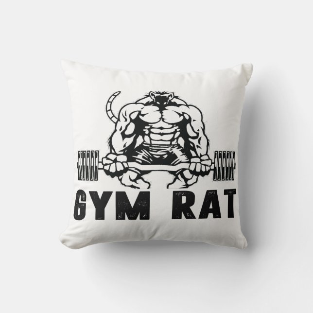 Gym Rat Kissen (Vorderseite)