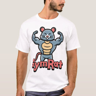 Gym Rat! Niedlicher Cartoon T-Shirt