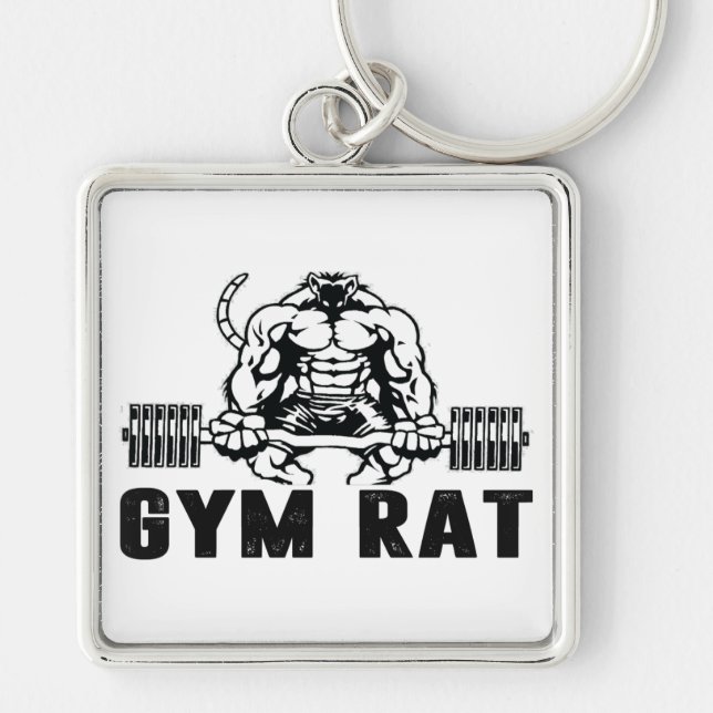 Gym Rat Schlüsselanhänger (Vorne)