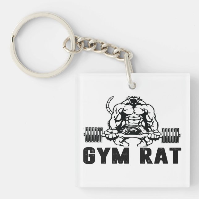 Gym Rat Schlüsselanhänger (Vorderseite)