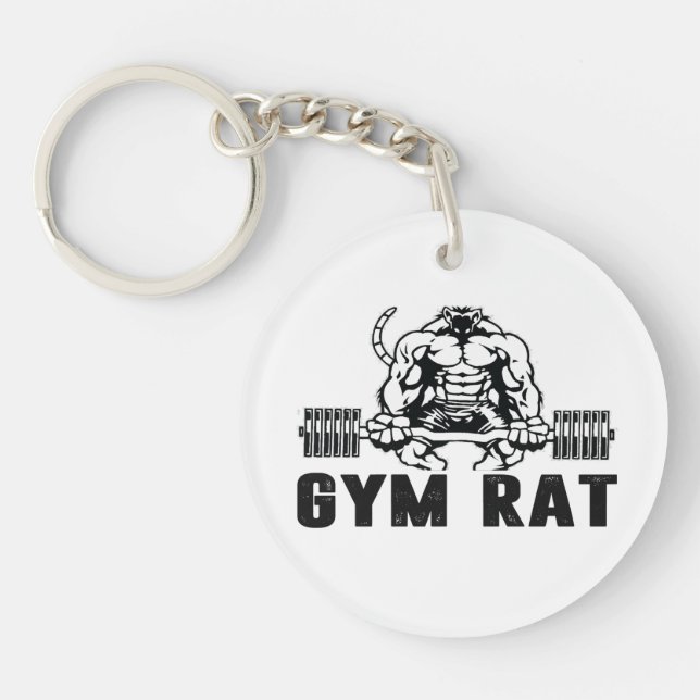 Gym Rat Schlüsselanhänger (Vorderseite)