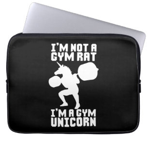 Gym Rat vs Gym Unicorn - Funny Workout Inspiration Laptopschutzhülle