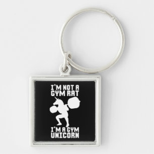 Gym Rat vs Gym Unicorn - Funny Workout Inspiration Schlüsselanhänger