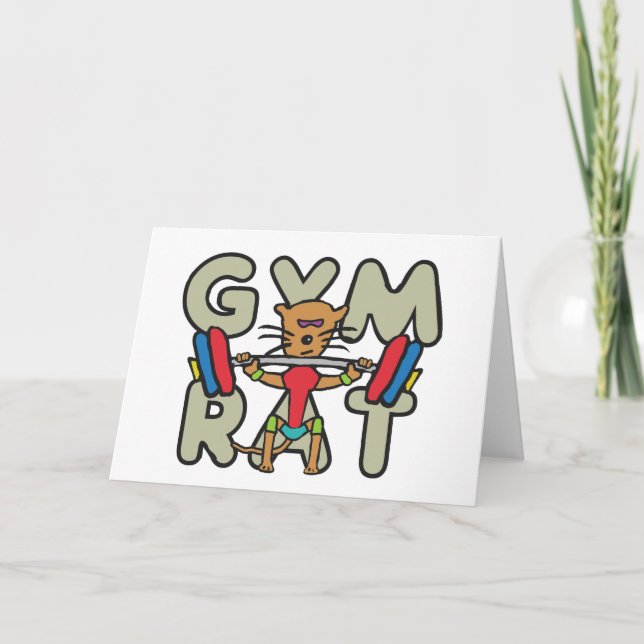 Gym Rat Weightlift Karte (Vorderseite)