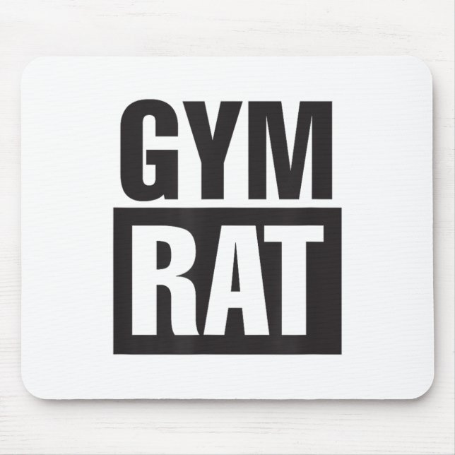 Gym Rat - Workout - Hustle - Fitness - Motivation  Mousepad (Vorne)