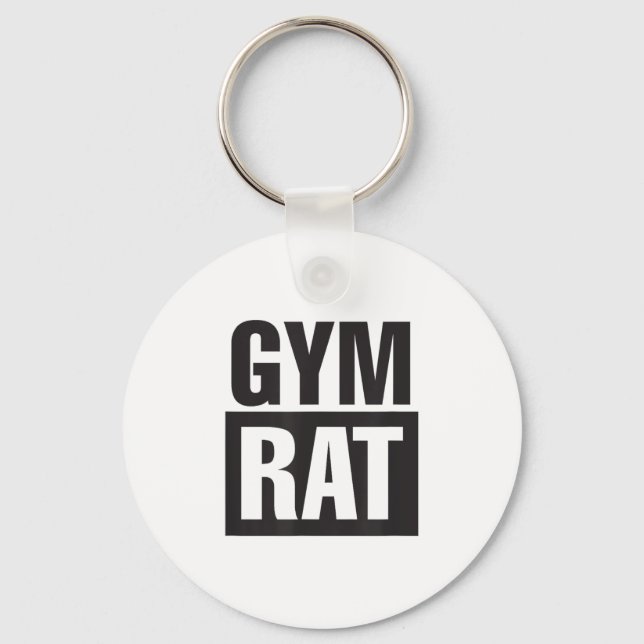 Gym Rat - Workout - Hustle - Fitness - Motivation  Schlüsselanhänger (Vorderseite)