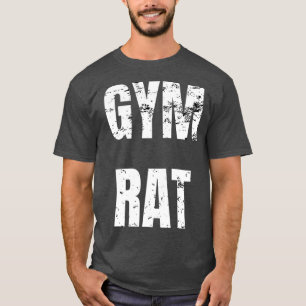 Gym Ratte Workout Übung Körperbildung Gewichthebe T-Shirt
