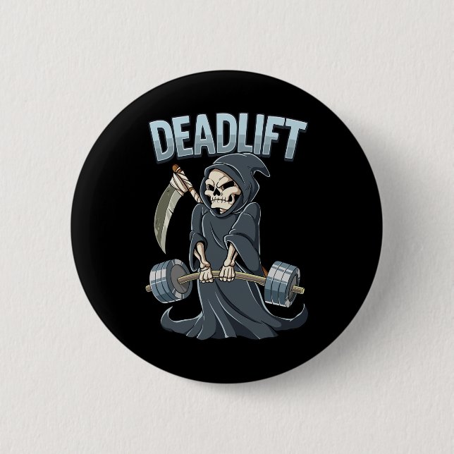 Gym Repeaer Deadlift-Bodybuilding Button (Vorderseite)