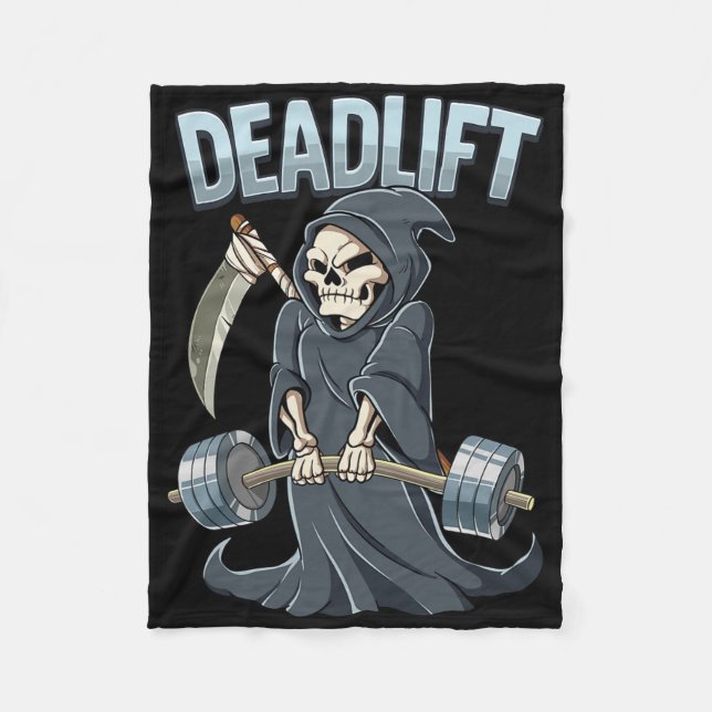 Gym Repeaer Deadlift-Bodybuilding Fleecedecke (Vorderseite)