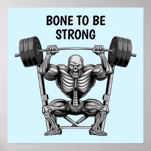 Gym Skeleton Poster (Vorne)