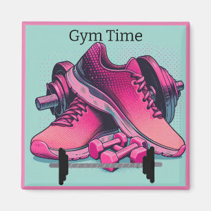Gym Sneakers mit Barbell Gym Time Magnet