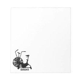 Gym Spaß Schwarz-weiß Funny Workout Notizblock